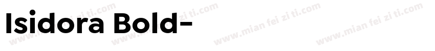 Isidora Bold字体转换